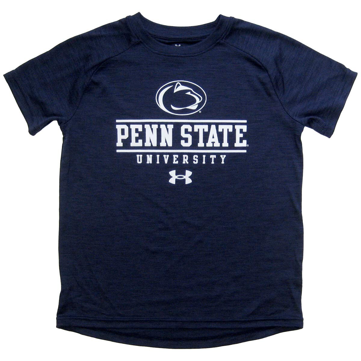 heather navy youth Under Armour short sleeve t-shirt Penn State University